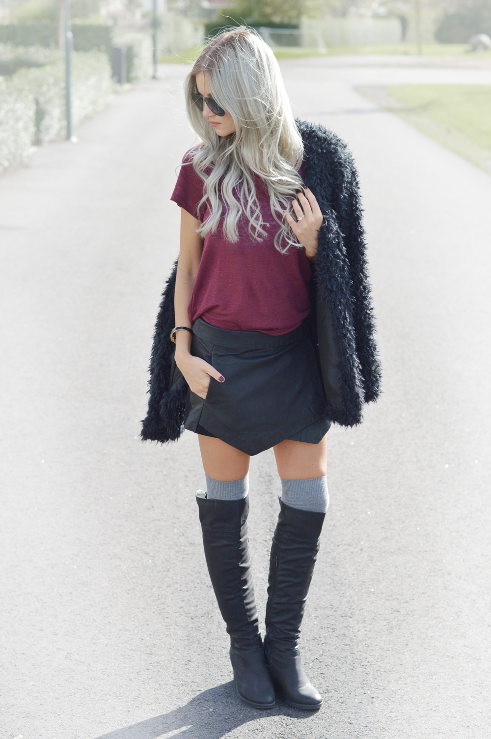leather-shorts-skirt