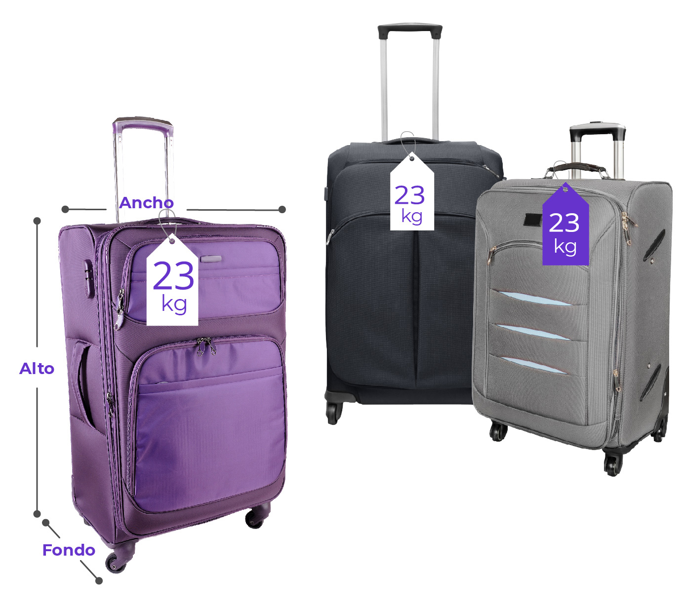 Medidas de maletas para viajar en avión