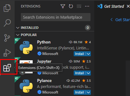 vscode setup python