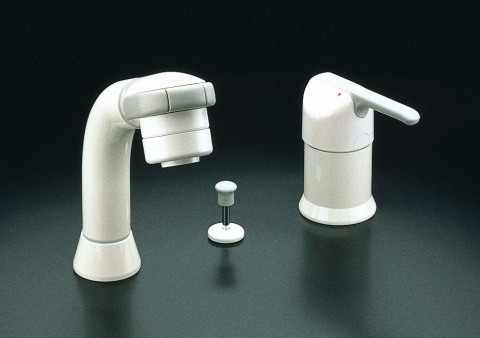 ホース収納式シングルレバー洗髪シャワー混合水栓SF-33S(水栓 ホース収納式シングルレバー洗髪シャワー混合水栓SF-33S(水栓