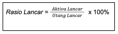 rumus rasio lancar
