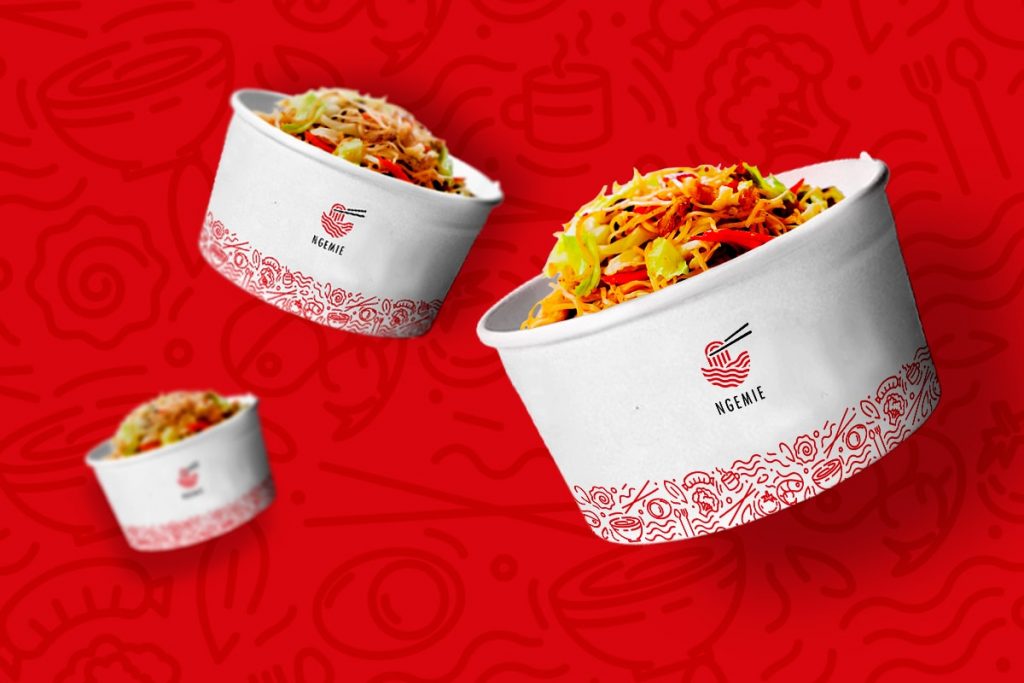 Desain produk makanan rice bowl
