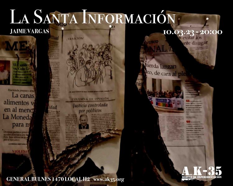 Portada exposición La Santa Información de [object Object]