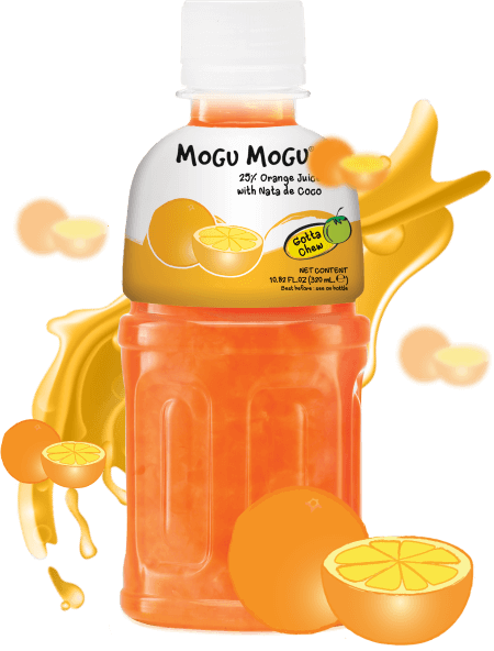 Mogu Mogu Orange Juice with Nata de Coco