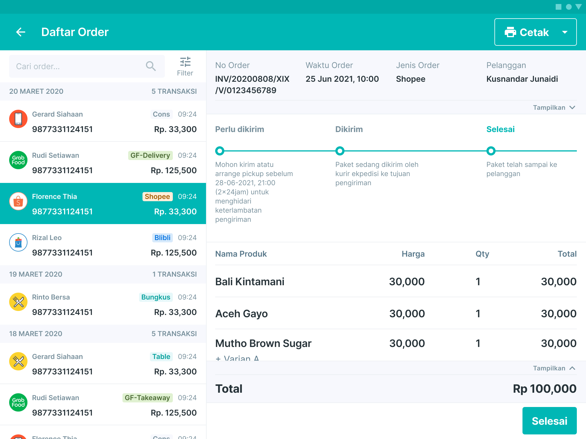 Integrasi shopee pada aplikasi majoo