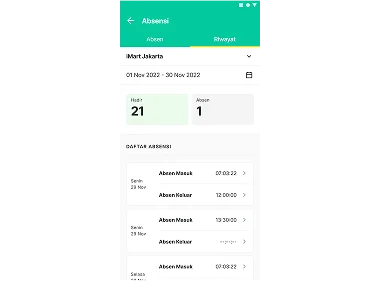 Integrasi dengan Absensi