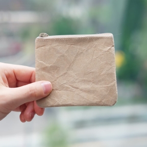 日本超輕量紙製拉鍊小零錢包防水防撕