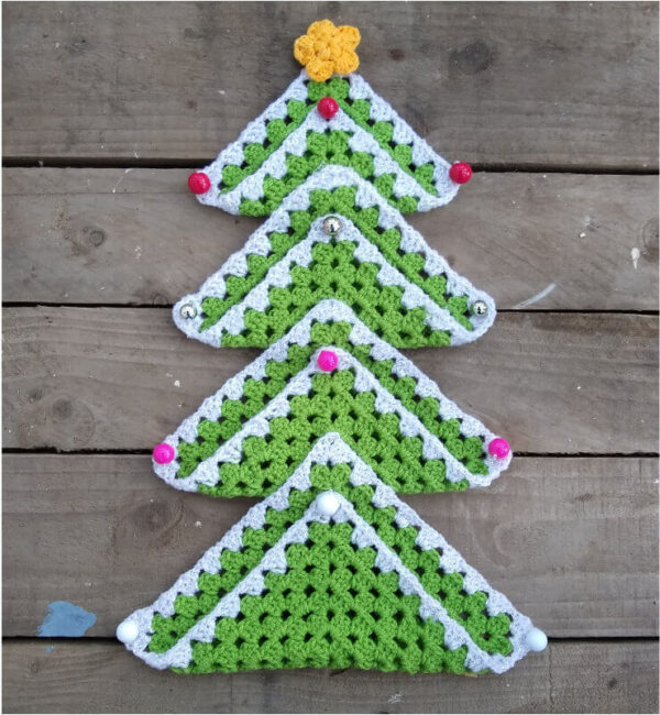 Beaded Christmas Granny Tree - main product image