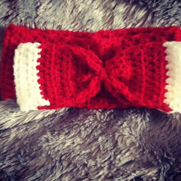 Crochet bow headband - main product image