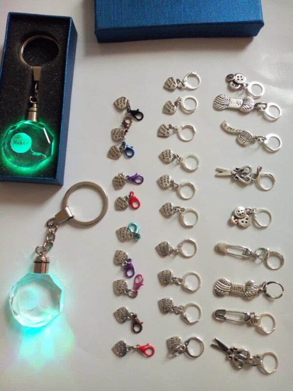 Stitch markers and keychain - main product image