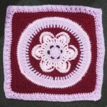Linnea Afghan Square, crochet pattern, download PDF, written pattern, US terminology