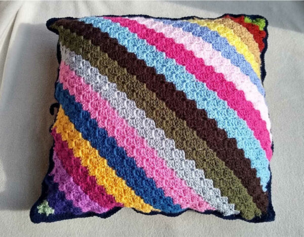 Random Stripes C2C Cushion - main product image