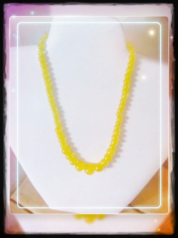 Yellow quartz necklace - main product image