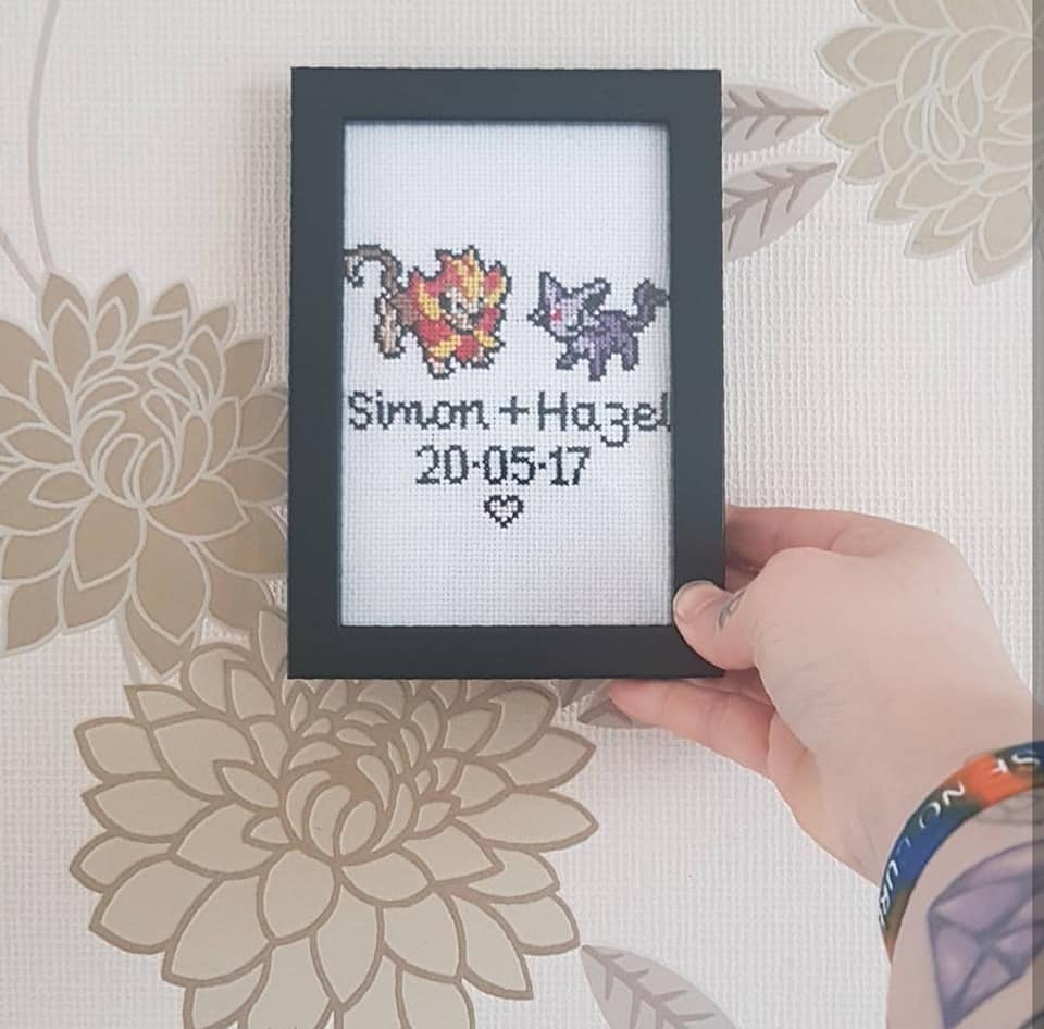 Pokémon Cross Stitch Kit: Includes patterns and materials to