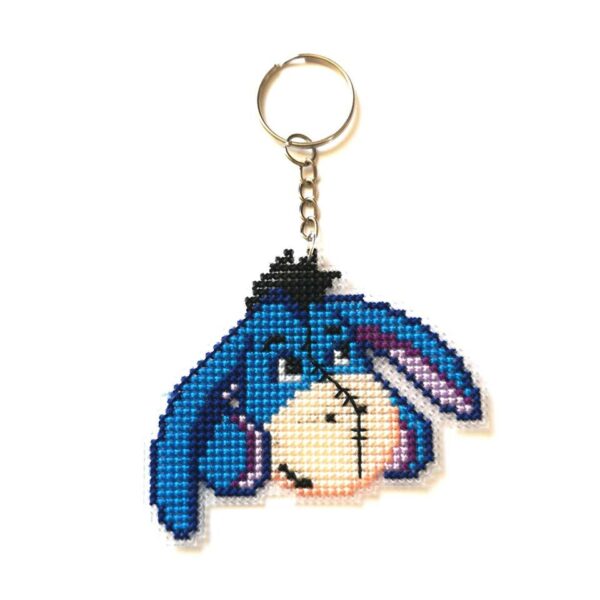 Eeyore Cross Stitch Keyring - main product image