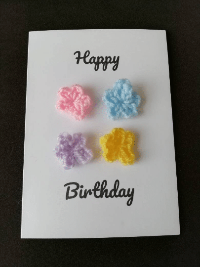 Birthday card, pastel flower detail, gift idea, gift for her - main product image