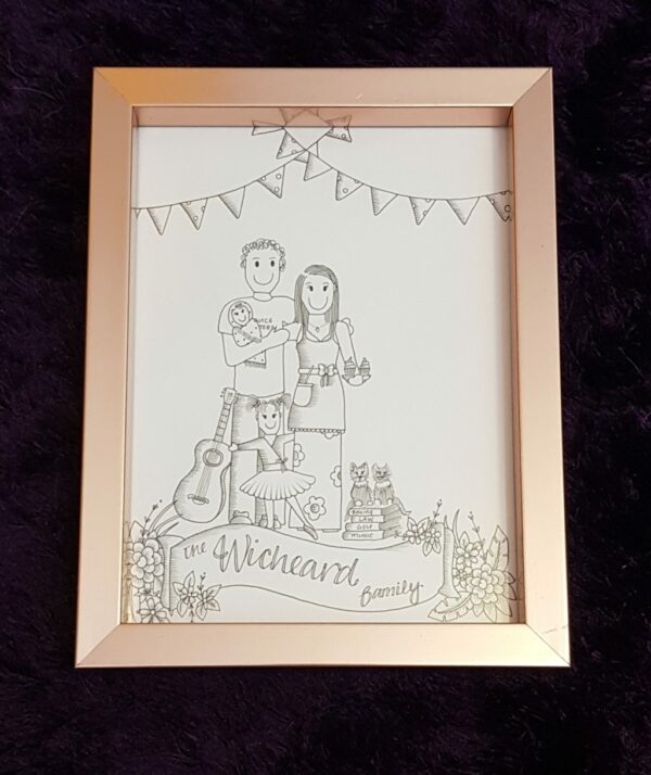 Personalised Family Illustrations - main product image