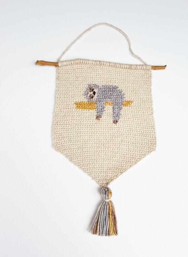 Sleeping Sloth Wallhanging - product image 2