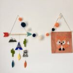 Tribal adventure nursery mobile, teepee wall hanging, children’s decor