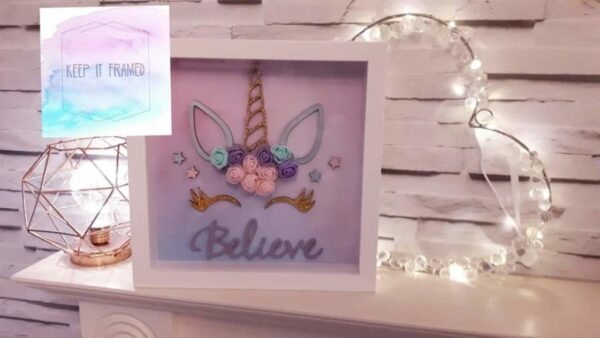 Believe in Unicorns frame - main product image