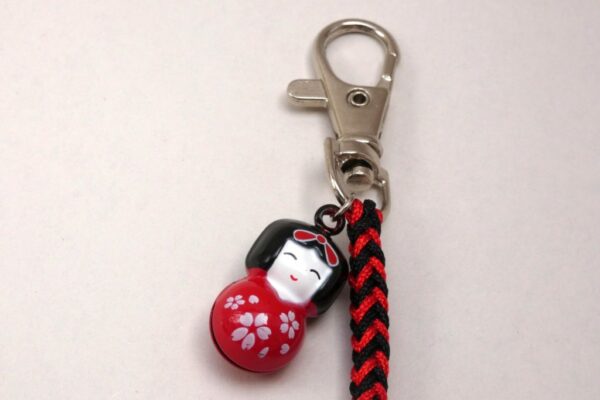 Kokeshi bell keyring - main product image