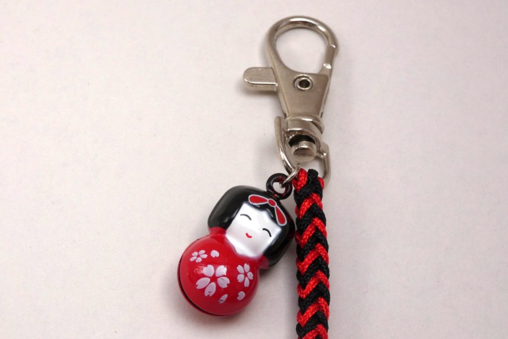 Kokeshi bell keyring
