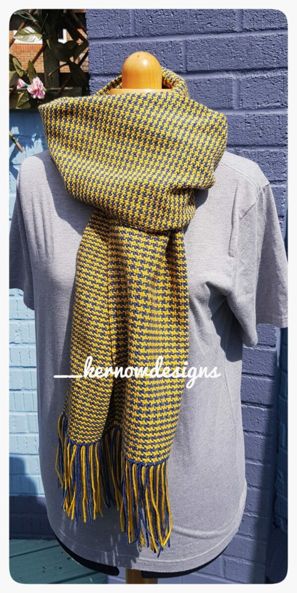 Handwoven Houndstooth Scarf - main product image
