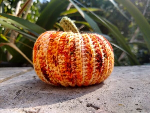 Smaller Crochet Pumpkin Pincushion - product image 2