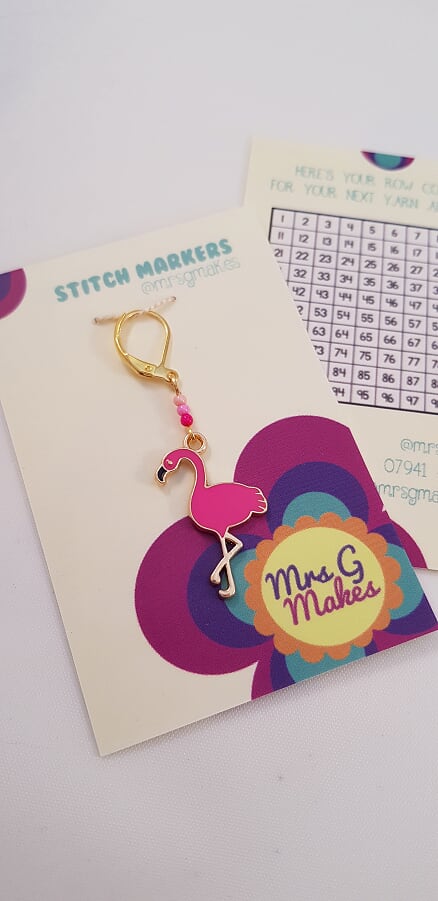 Flamingo Snag Free Stitch Marker - main product image