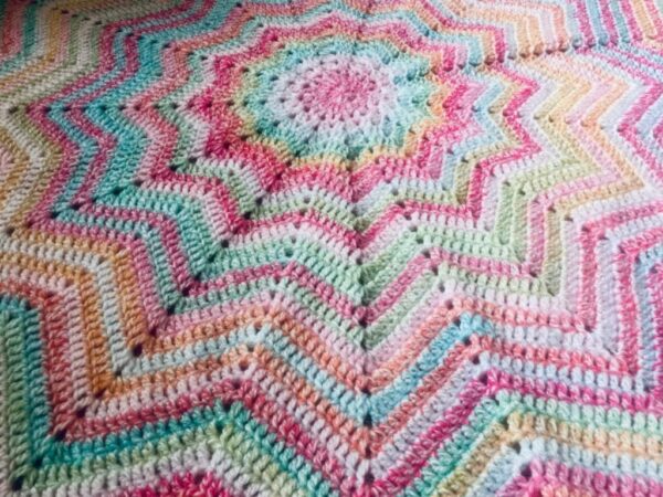 12 Star Rainbow Baby Blanket (Made to Order) - product image 3