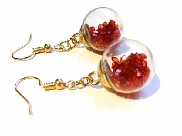 Red Christmas Bauble Earrings - product image 3