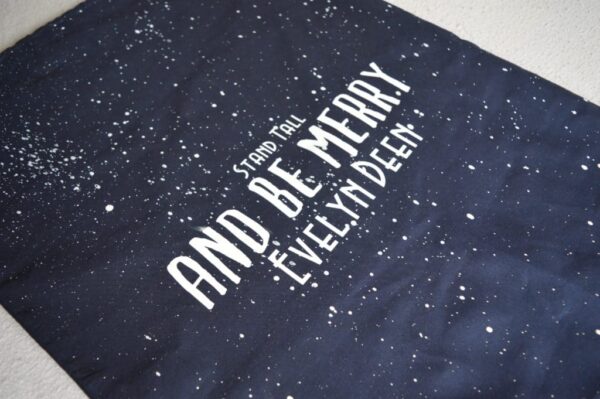 Personalised Christmas Gift Sack, Galaxy Inspired, Stand Tall and Be Merry - product image 2