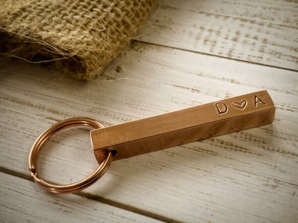 Copper Bar Key Ring - product image 2