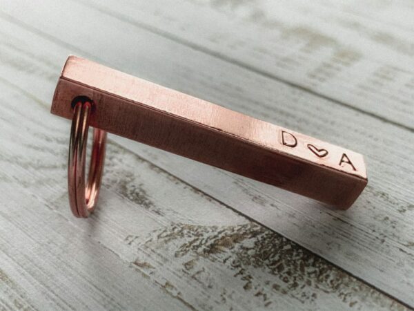 Copper Bar Key Ring - main product image