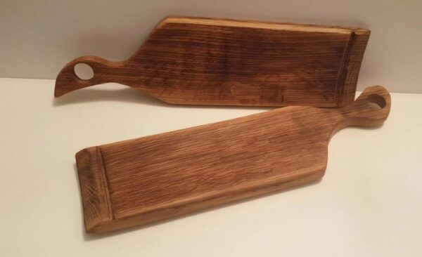 Whisky barrel stave serving board - main product image