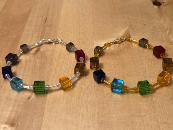 Chakra style cube bracelet - product image 2