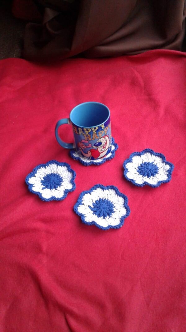 4 Crochet Coasters - main product image