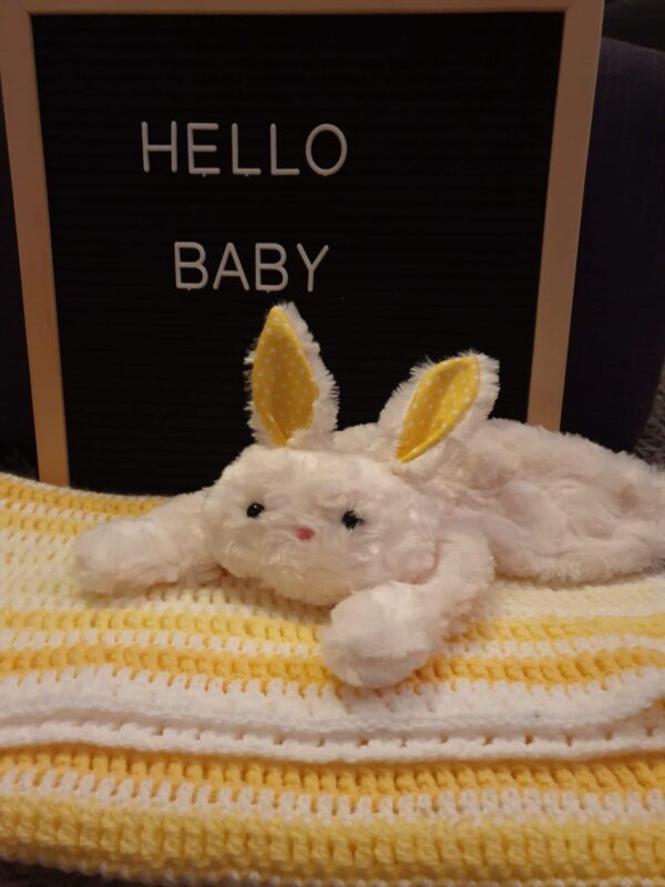 Baby Rabbit Softie & crochet blanket - product image 2