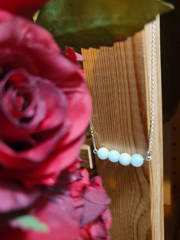 Sterling silver and Amazonite necklace - main product image