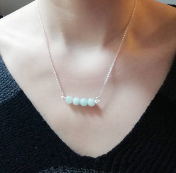 Sterling silver and Amazonite necklace - product image 5