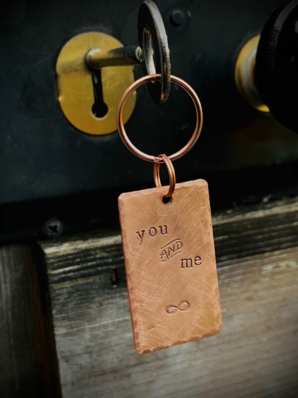 Upcycled Copper Key Ring - product image 3