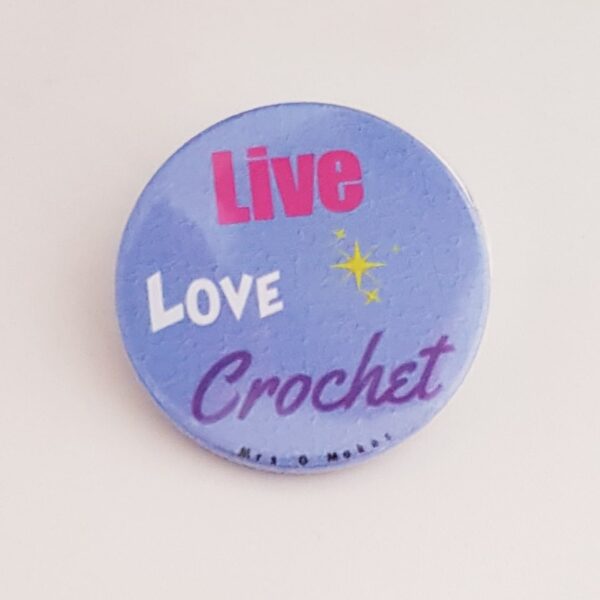 Crochet Button Badge - product image 2