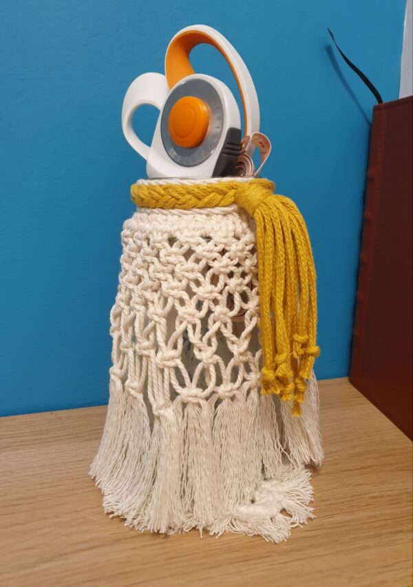 Macrame glass storage jar - product image 2