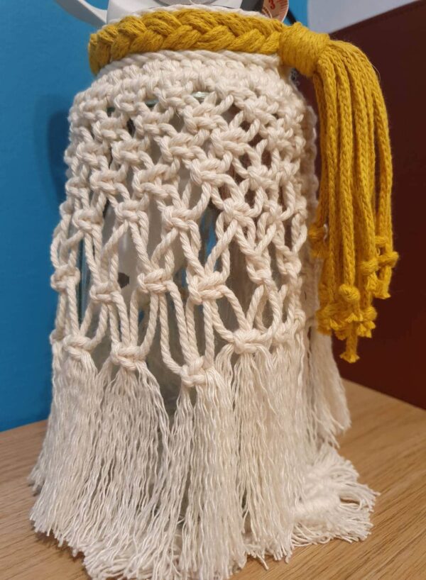 Macrame glass storage jar - product image 3