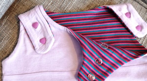 Upcycled ‘grow with me’ Moomin Romper 3-12m - product image 3