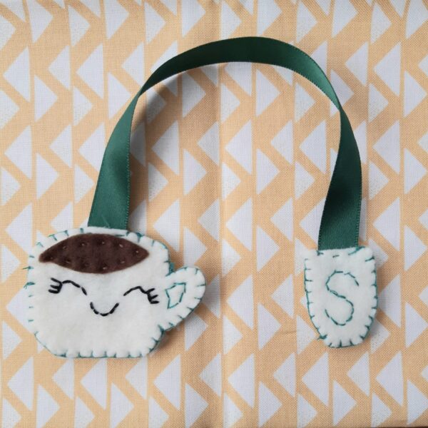 Kawaii cuppa felt bookmark - product image 2