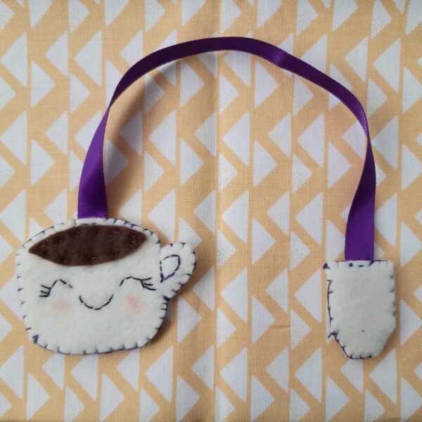 Kawaii cuppa felt bookmark - product image 3