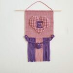 Personalised Bobble Heart Wallhanging
