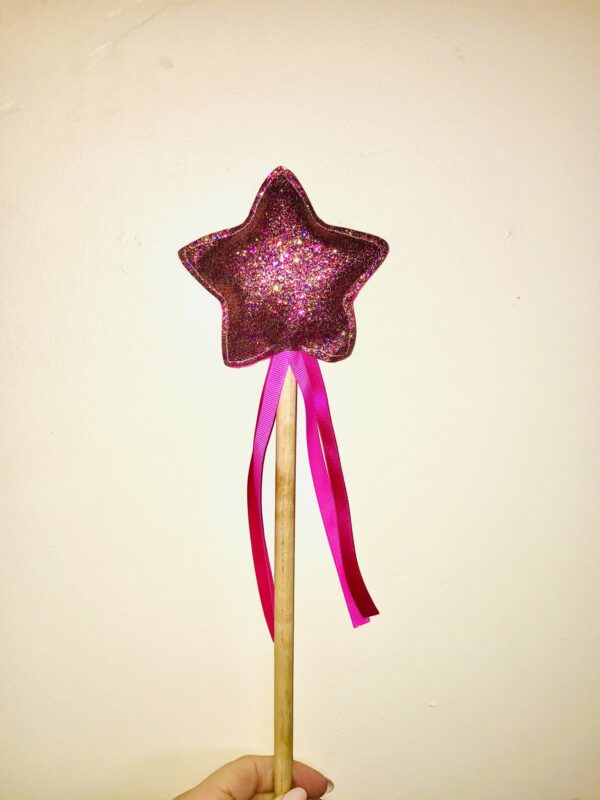 Glitter wand with ribbons - main product image