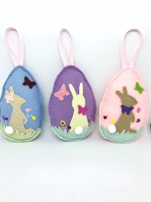 Trio of Easter Bunny Baubles - main product image